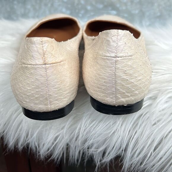 Givenchy Snakeskin Ballet Round Toes Flats Sz 37.5 - Picture 4 of 13